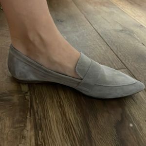 Steve Madden grey suede loafers